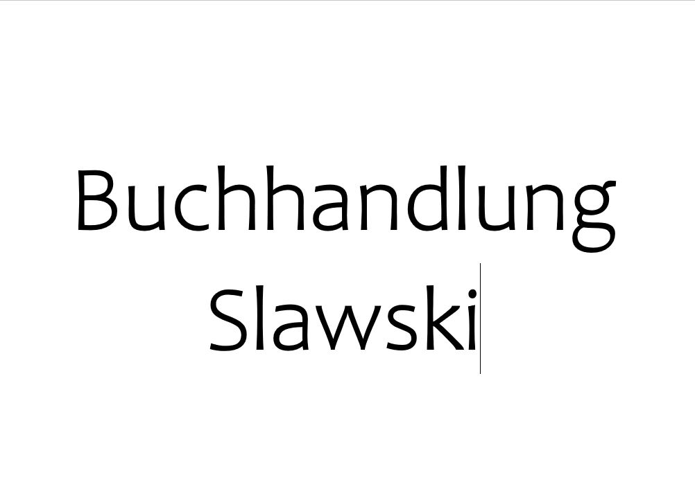 Buchhandlung Slawski